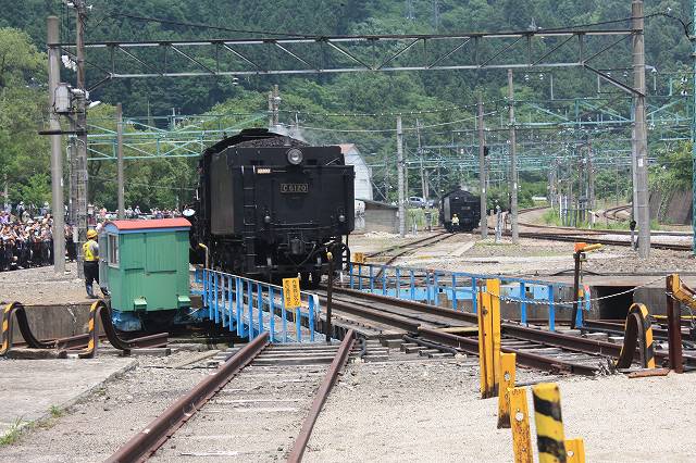 蒸気機関車C61 20号機・転車台直前の写真の写真