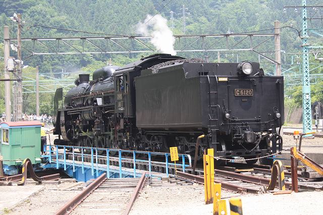 蒸気機関車C61 20号機・回転開始の写真の写真
