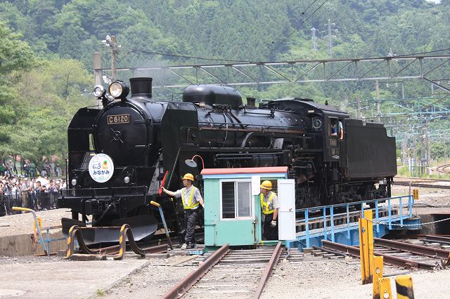 蒸気機関車C61 20号機・転車台の回転操作室の写真の写真