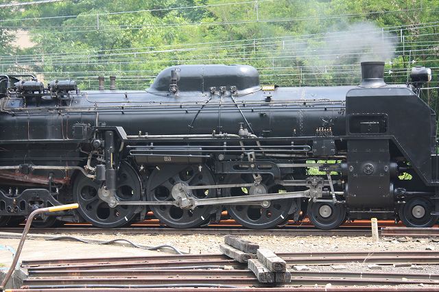 蒸気機関車C61 20号機・3軸の動輪の写真の写真