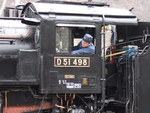 蒸気機関車(SL)のD51・前方の視界が悪そう