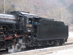 蒸気機関車(SL)のD51・運転席とテンダー