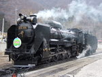 蒸気機関車(SL)のD51・さすがに長いD51