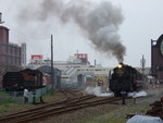 蒸気機関車(SL)のC11 325・下館駅に向かう帰路
