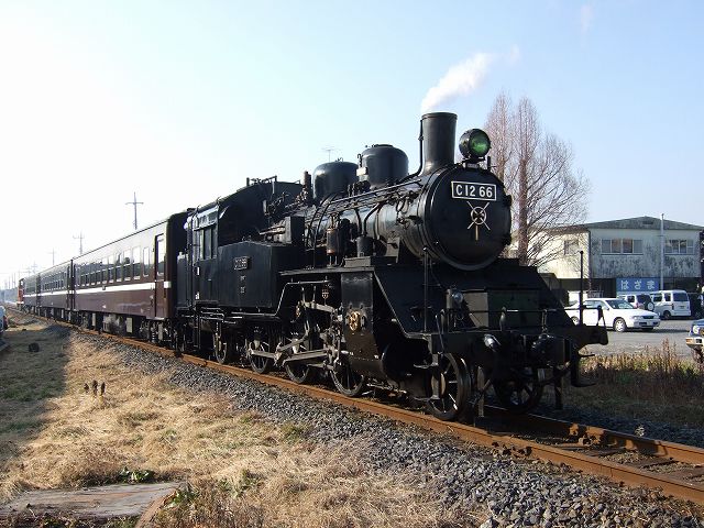 産業遺跡・蒸気機関車(SL)のC12 66の写真の写真