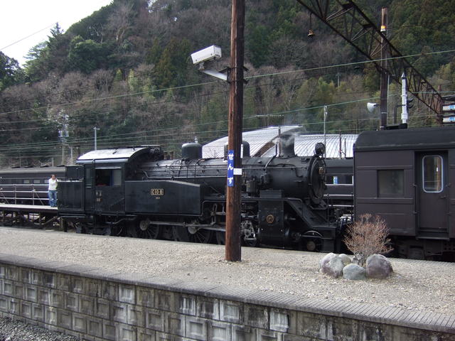 蒸気機関車(SL)のC10・帰りの準備を完了の写真の写真
