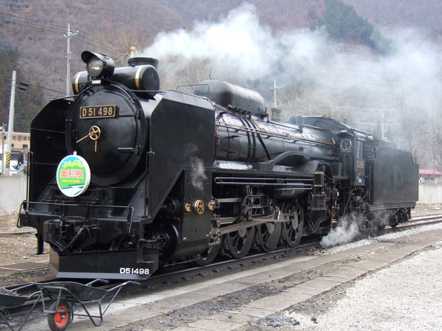 産業遺跡・蒸気機関車(SL)のD51 498の写真の写真