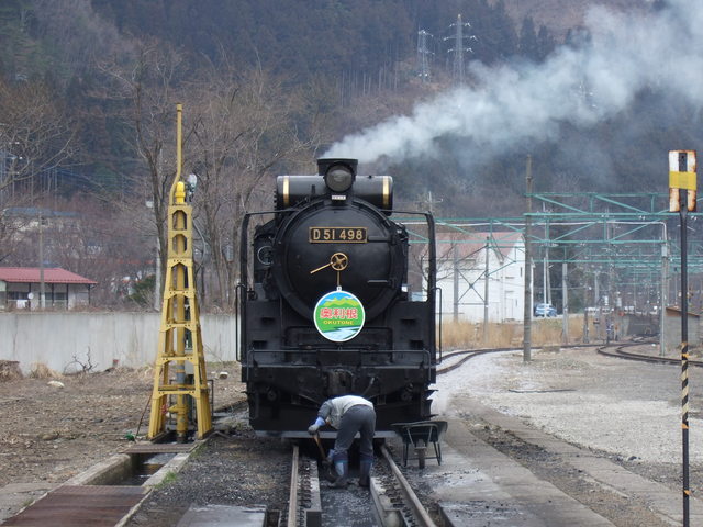 蒸気機関車(SL)のD51・正面の写真の写真