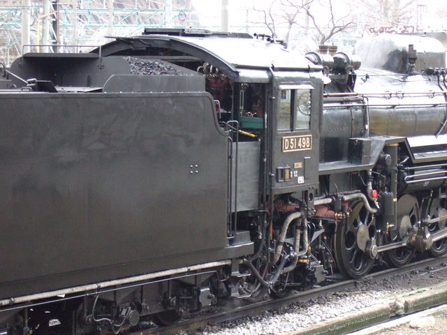 蒸気機関車(SL)のD51・テンダーと運転席の写真の写真