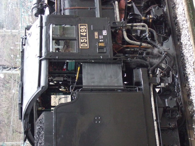 蒸気機関車(SL)のD51・運転席の写真の写真