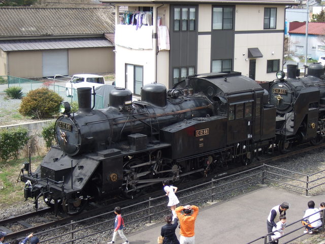 蒸気機関車・茂木駅で展示中のC12 66号機の写真の写真