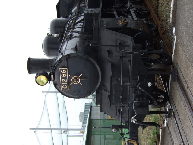 蒸気機関車(SL)のC12 66・除煙板が無いの写真の写真