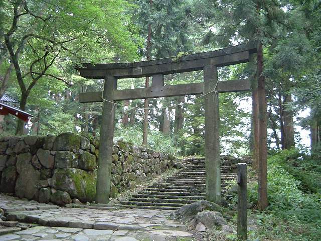 世界遺産・日光の社寺・二荒山神社別宮本宮神社鳥居の写真の写真