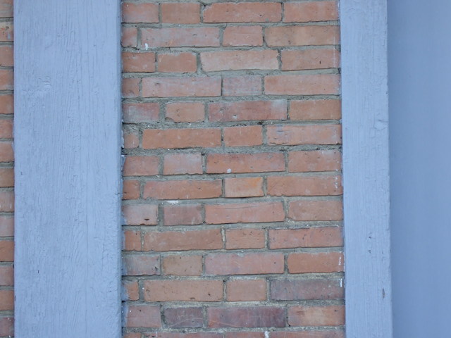 世界遺産暫定リスト・富岡製糸場と絹産業遺産群・組み方に特徴があるレンガの拡大の写真の写真