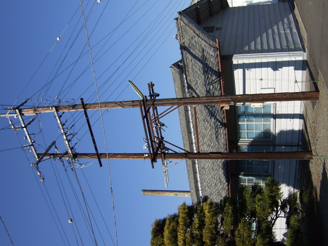 世界遺産暫定リスト・富岡製糸場と絹産業遺産群・電信柱の写真の写真